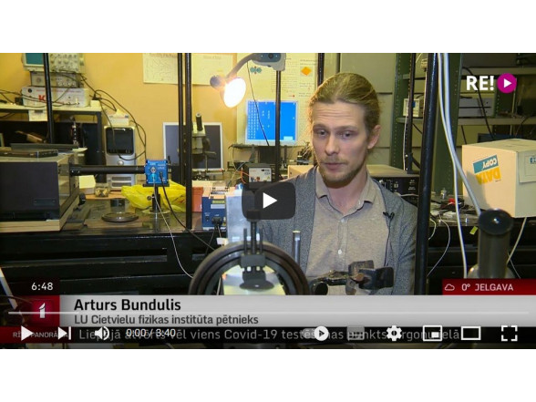 The promising young physicist Arturs Bundulis is researching how to replace electronics